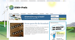 Desktop Screenshot of kwh-preis.de