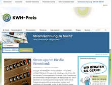 Tablet Screenshot of kwh-preis.de